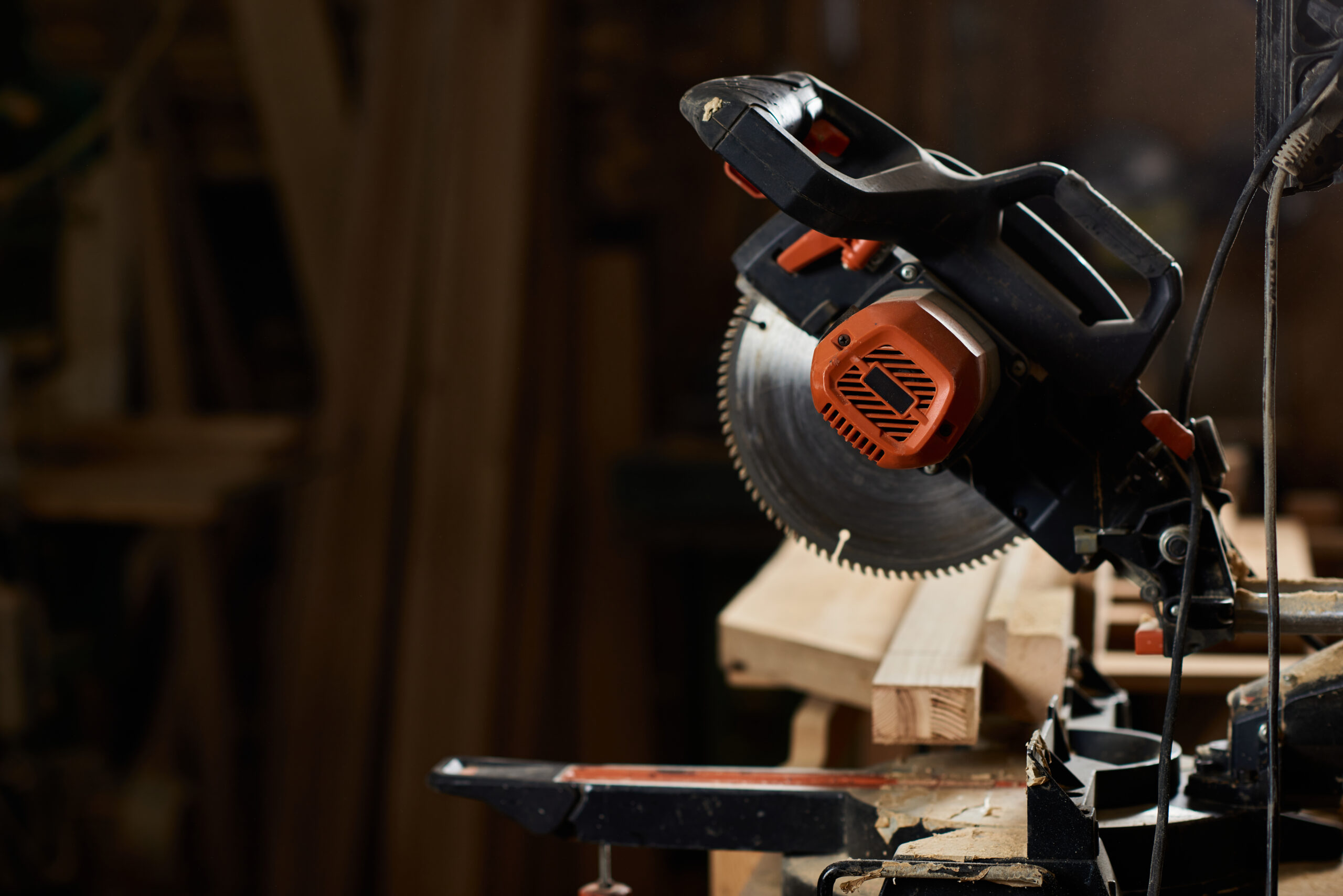 a miter saw